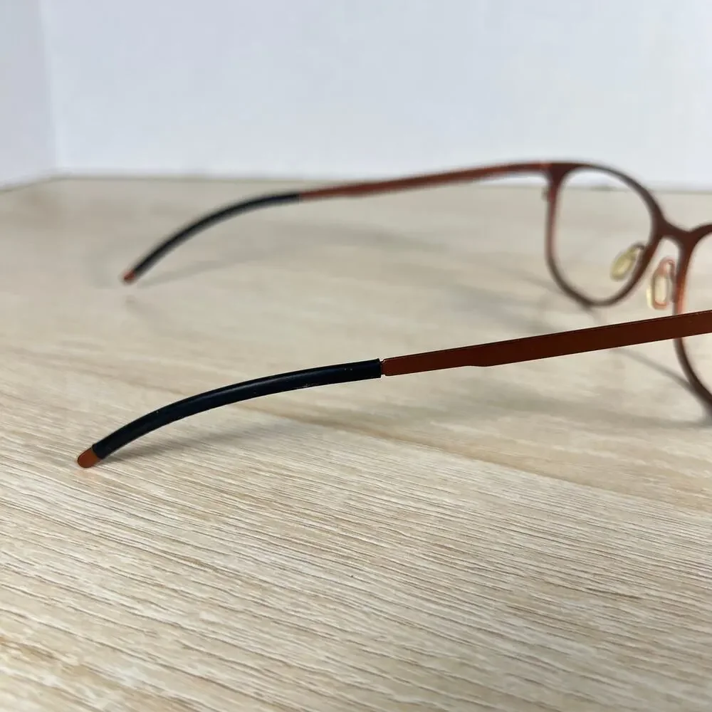 NWOT Orgreen Nastassja 833 Eyeglasses Burnt Orange Frame Only Titanium 53-17-140